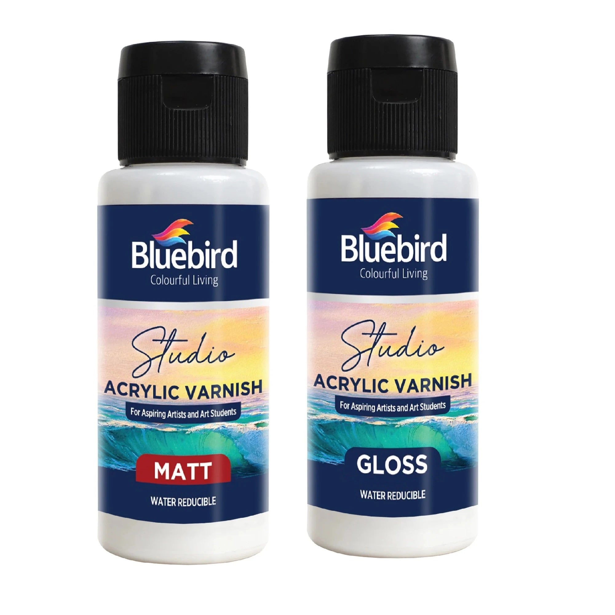 Keep your acrylic and oil paintings pristine with Bluebird Studio Acrylic Varnish. Designed for indoor use, it offers superior protection against dust and scratches..