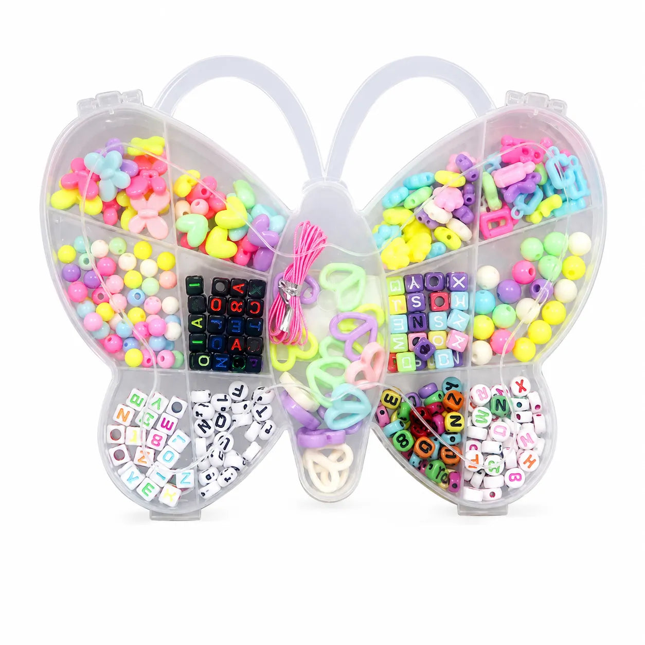 Shop the Butterfly Shape Beads Set for your jewelry making needs. Ideal for crafting bracelets, necklaces, and earrings. Find the best prices at Qasimstationers.pk!