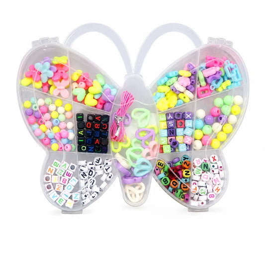 Shop the Butterfly Shape Beads Set for your jewelry making needs. Ideal for crafting bracelets, necklaces, and earrings. Find the best prices at Qasimstationers.pk!