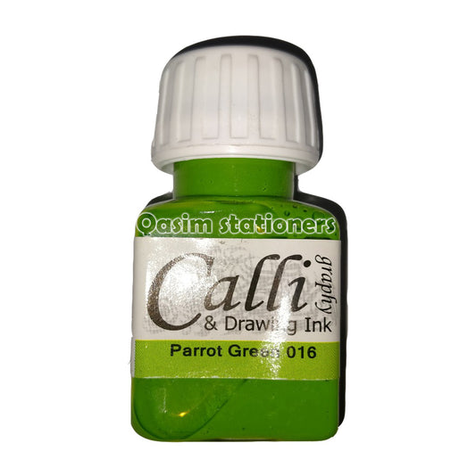 Calli Calligraphy Qalam Ink for Urdu and Arabic Calligraphy – Parrot Green at Best Price in Pakistan. Best Art Supplies, Office & Stationery Store. ✓ Free Delivery