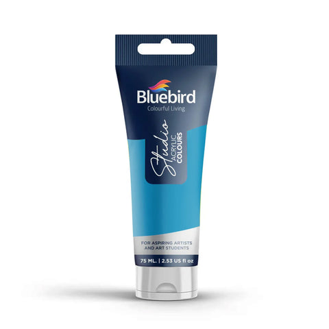 Bluebird 75ml Studio Acrylic Colors Paint Tubes Basic Colors