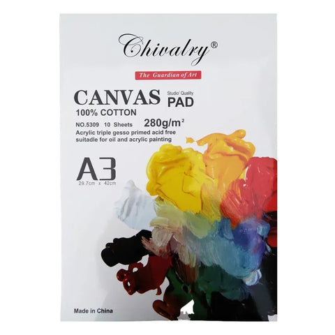 Chivalry Artists Canvas Pad 100% Cotton – A3 at Best Price in Pakistan. Best Art Supplies, Office & Stationery Store. ✓Free Delivery ✓Cash on Delivery ✓Deals