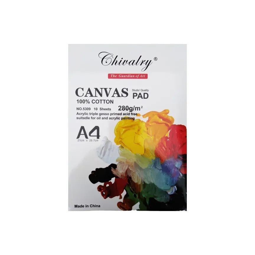 Chivalry Artists Canvas Pad 100% Cotton - A4 at Best Price in Pakistan. Best Art Supplies, Office & Stationery Store. ✓Free Delivery ✓Cash on Delivery ✓Deals