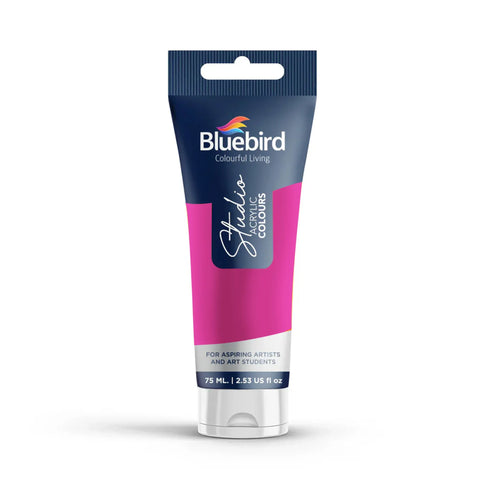 Bluebird 75ml Studio Acrylic Colors Paint Tubes Basic Colors