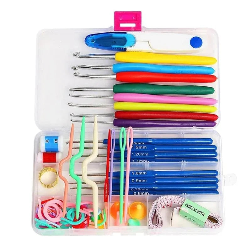 Shop the 58-piece crochet and knitting set at Qasimstationers.pk. Get the best prices online and unleash your creativity with this comprehensive kit!