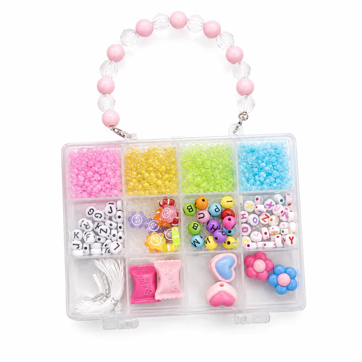 Create stunning jewelry with our DIY Beads & Jewelry Making Kit! Includes colorful alphabet beads and charms for endless crafting fun. Available at Qasimstationers.pk!