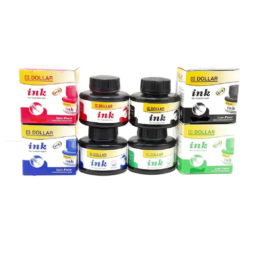 Dollar Fountain Pen Ink - 30ml at Best Price in Pakistan. Best Art Supplies, Office & Stationery Store.  ✓ Cash on Delivery ✓ Deals