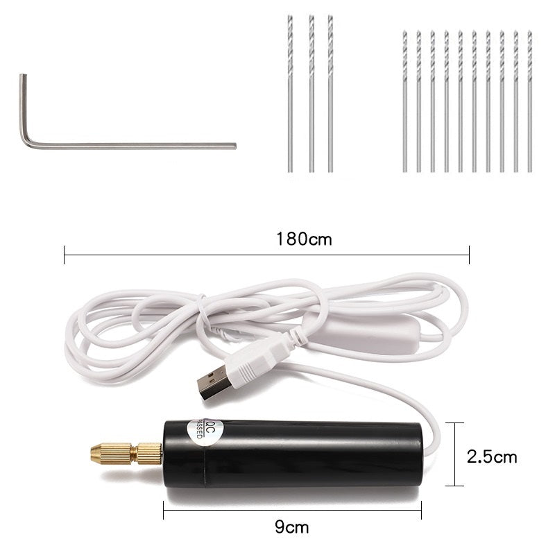Electric USB Mini Drill 15 Pieces Set Handheld drilling electric tools for acrylic and wood at Best Price in Pakistan. Best Art Supplies, Office & Stationery Store. ✓ Free Delivery ✓ Cash on Delivery ✓ Deals