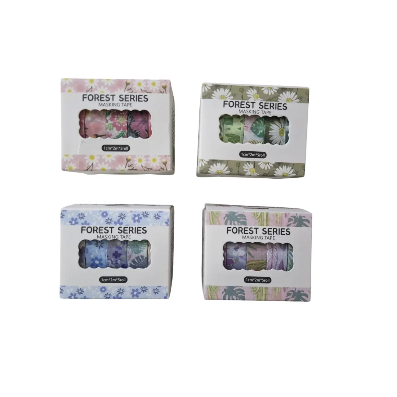 Elevate your crafts with our Forest Series Decorative Masking Tape Set. Five rolls of floral washi tape ideal for scrapbooking and journaling. Buy today!