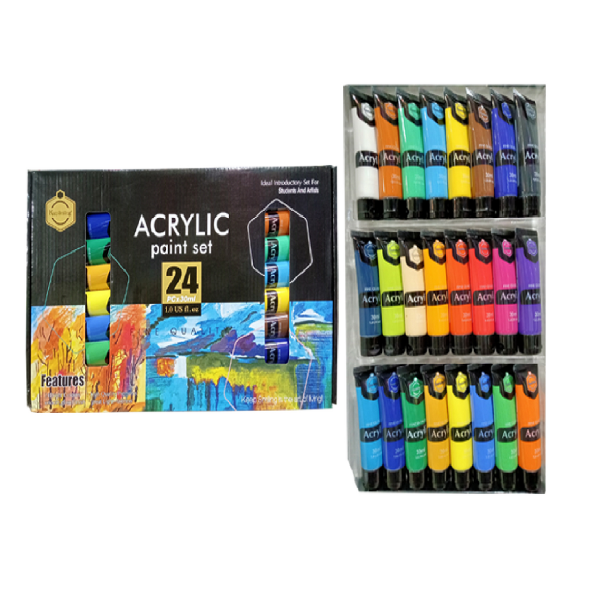 Buy Keep Smiling Acrylic Paint Color Pack of 24 x 30ml at Best Price in Pakistan. Best Art Supplies & Stationery Store Check Price and Buy Online ✓ Free Delivery 