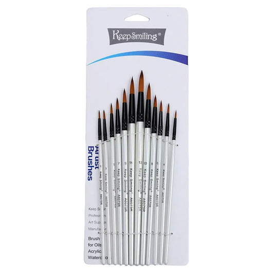 Keep Smiling A6075R 12pcs Drawing Paint Brush Set at Best Price in Pakistan. Best Art Supplies, Office & Stationery Store. ✓Free Delivery ✓Cash on Delivery ✓Deals