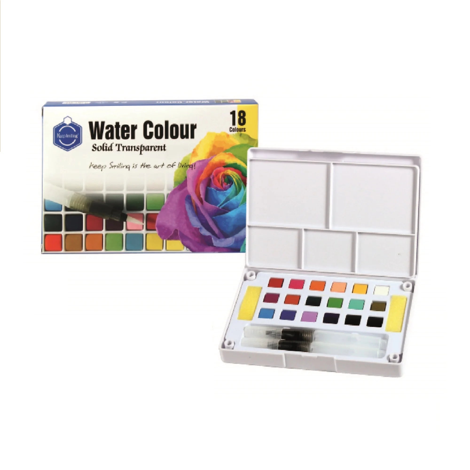 Buy Keep Smiling Aquarelle Solid Transparent watercolor Paint set Pack of 18 at Best Price in Pakistan. Best Art Supplies & Stationery Store. ✓ Free Delivery