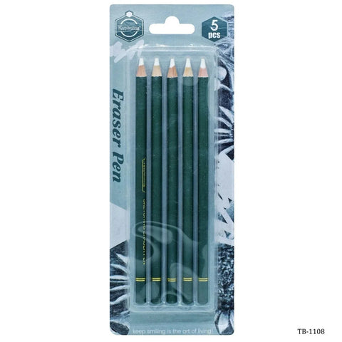 Buy Keep Smiling Eraser Pens for Sketching & Drawing Pack of 5 at Best Art Supplies & Stationery Store. Check Price and Buy Online. ✓ Free Shipping ✓ Cash on Delivery