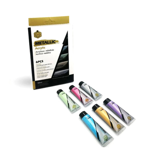 Buy Keep Smiling Metallic Acrylic Paint Color Pack of 6 x 30ml at Best Price in Pakistan. Best Art Supplies & Stationery Store Check Price and Buy Online ✓ Free Delivery 