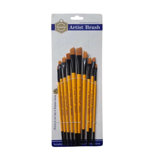 Enhance your artistry with the Keep Smiling Fine Cut Tip Paint Brush pack of 10. Crafted for detail-oriented tasks, they ensure superior performance and results.