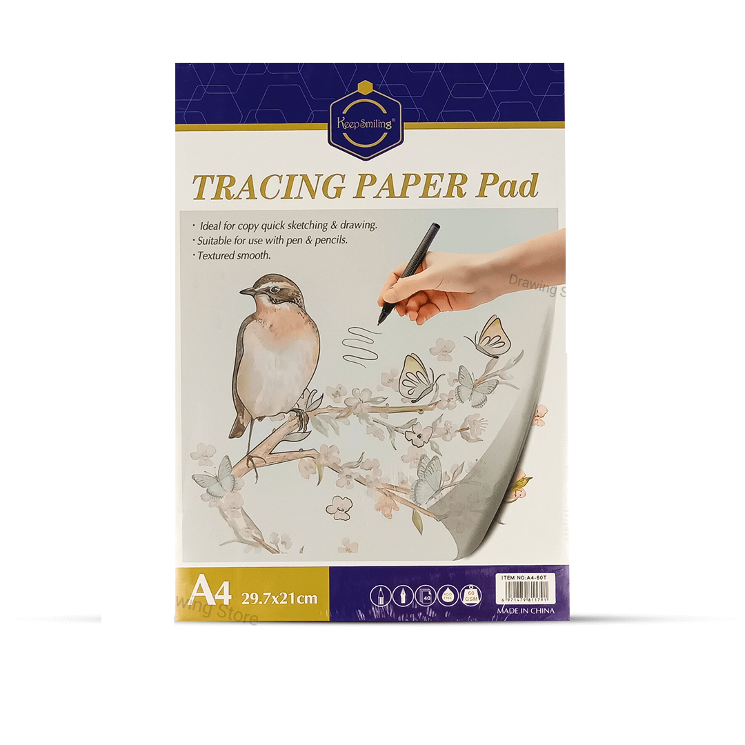 Keep Smiling Tracing Paper Pad 40 Sheet 60GSM - A4 at Best Price in Pakistan. Best Art Supplies, Office & Stationery Store. ✓Free Delivery ✓Cash on Delivery ✓Deals 