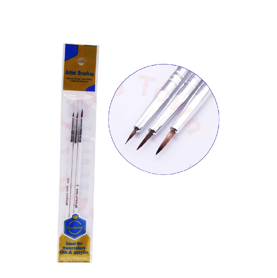 Keep Smiling paint Brush 0-00-000 - Pack of 3 at Best Price in Pakistan. Best Art Supplies, Office & Stationery Store. ✓Free Delivery ✓Cash on Delivery ✓Deals