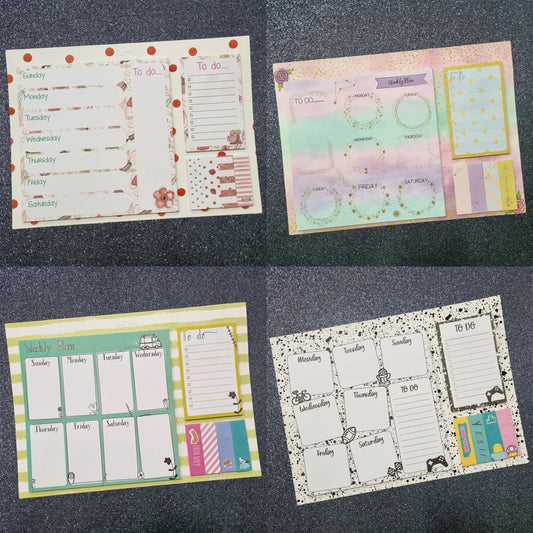 Shop the Kids Sticky Notes Weekly Planner Set at Qasimstationers.pk! Cute cartoon designs and creative combinations make daily planning a breeze. Get yours now!