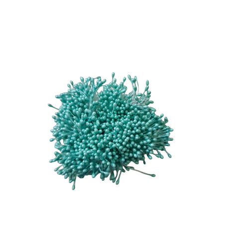100 Pcs Mini Flower Stamens Artificial Pearl Pistil Double Heads DIY Floral Craft For Wedding Decor Needlework Scrapbooking