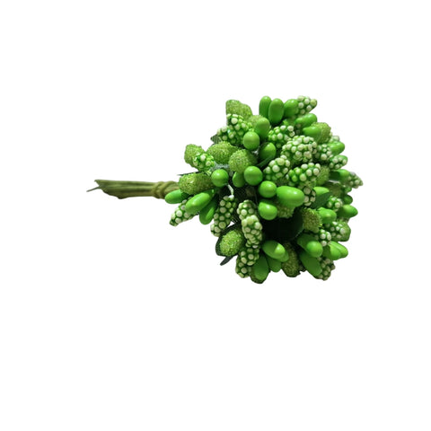 Artificial Fancy Flowers Stamens for Wedding Party, Wreath, Tiara, Jewelry Making, 12 Pollen Bunch