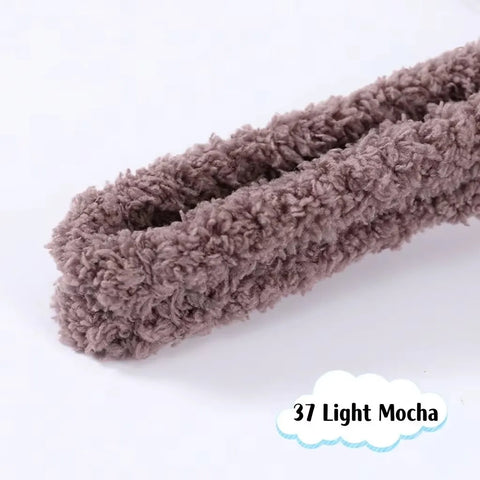Premium wool Pipe Cleaner Plain Jumbo Coral Fleece Material Pipe Cleaners Chenille Stems Pipe Cleaner l Pack of 1 contains 1 meter length