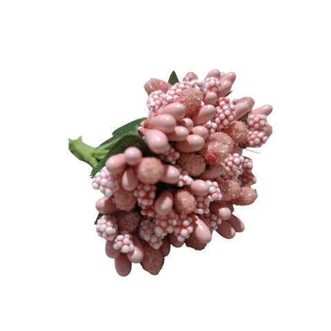 Artificial Fancy Flowers Stamens for Wedding Party, Wreath, Tiara, Jewelry Making, 12 Pollen Bunch
