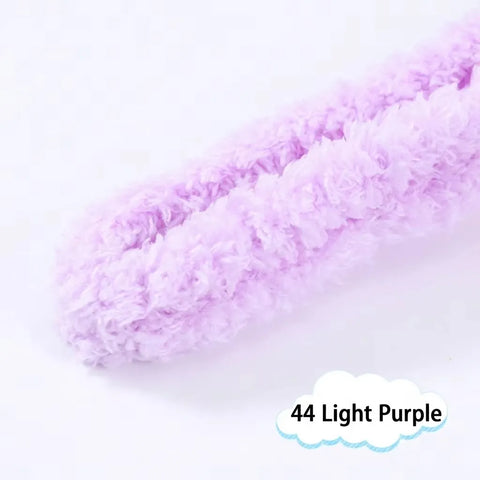 Premium wool Pipe Cleaner Plain Jumbo Coral Fleece Material Pipe Cleaners Chenille Stems Pipe Cleaner l Pack of 1 contains 1 meter length