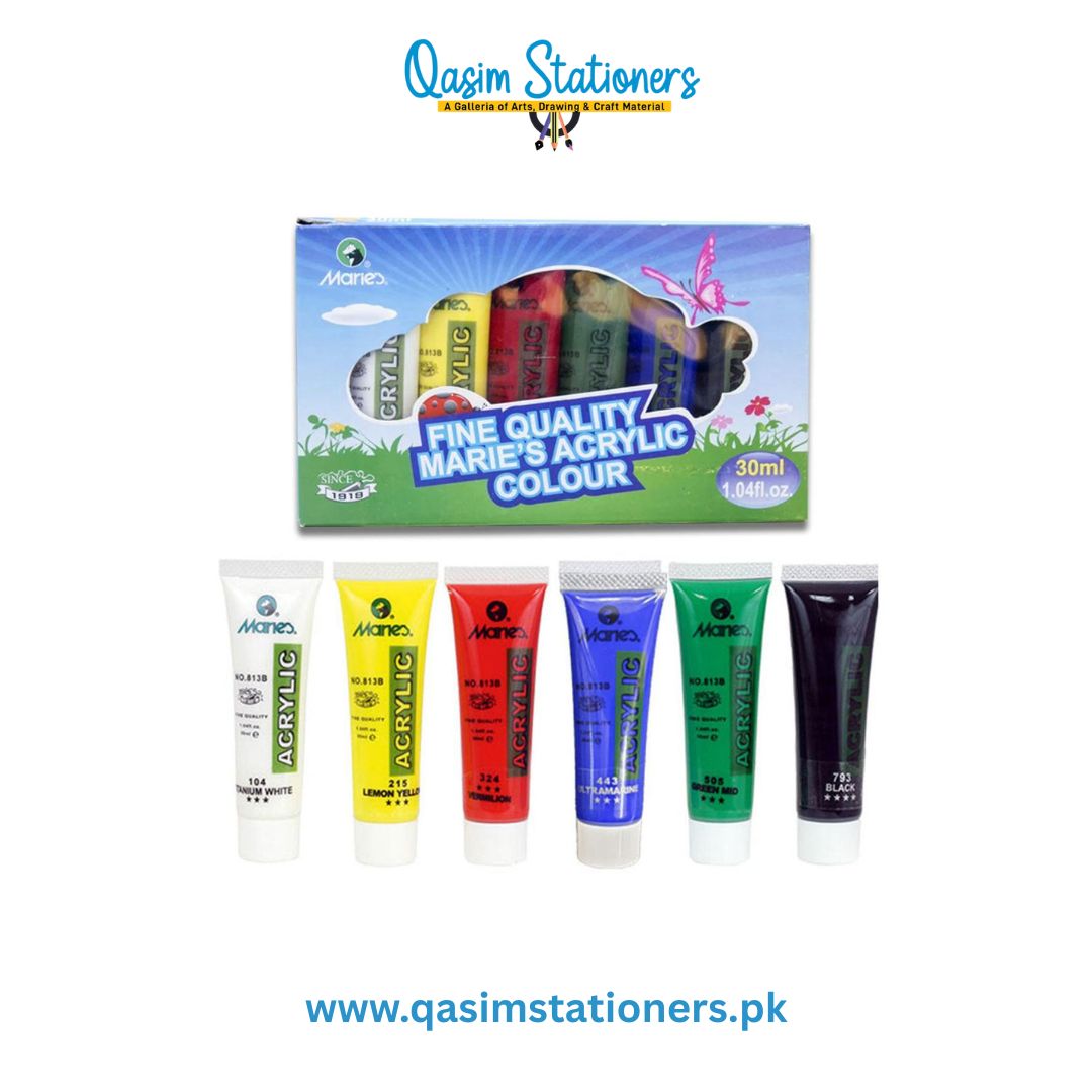 Buy Marie's Acrylic Paint Color - Pack Of 6 - 30 Ml at Best Price in Pakistan. Best Art Supplies & Stationery Store Check Price and Buy Online ✓ Free Delivery 