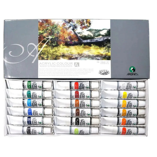Buy Marie's Acrylic Paint Color Pack of 18 x 12ml at Best Price in Pakistan. Best Art Supplies & Stationery Store Check Price and Buy Online ✓ Free Delivery 