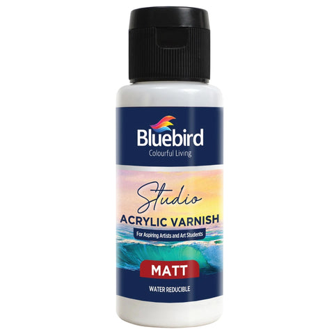 Bluebird Studio Acrylic Varnish Gloss Matt water Reducible 100ml