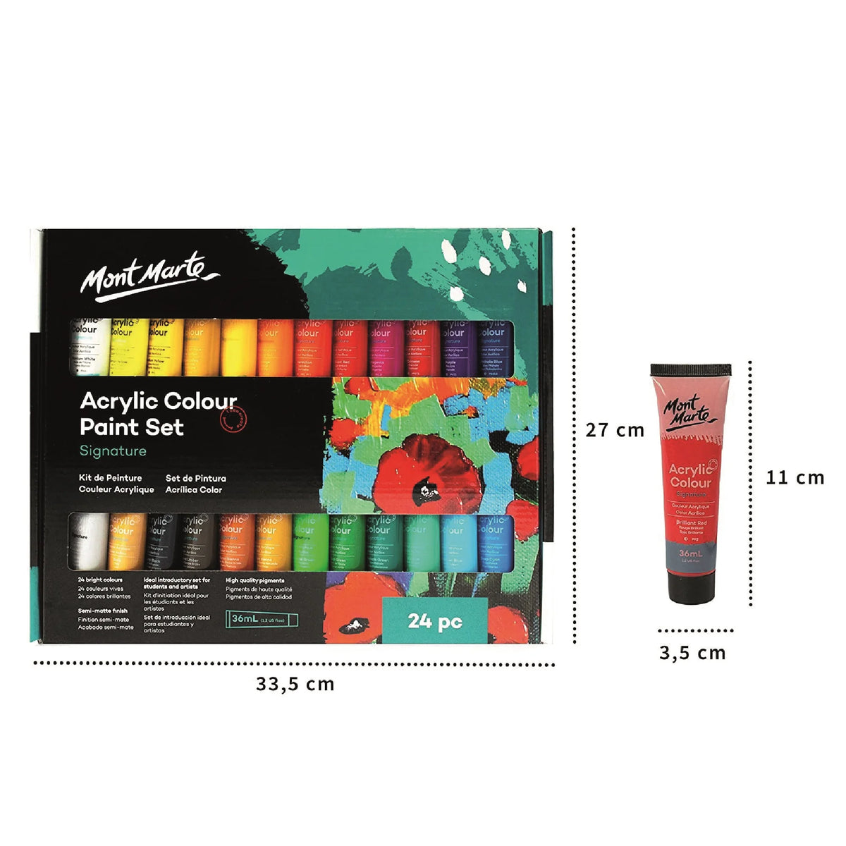 Buy Mont Marte Signature Acrylic Paint Set, 24 Colors x 36 ml at Best Price in Pakistan. Best Art Supplies & Stationery Store. ✓ Free Delivery ✓ Cash on Delivery