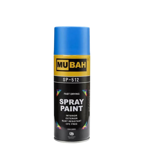 Shop Mubah Spray Paint No.15 Sky Blue - 400 ml at Qasimstationers.pk. Find the best price and unleash your creativity with our premium spray paint!