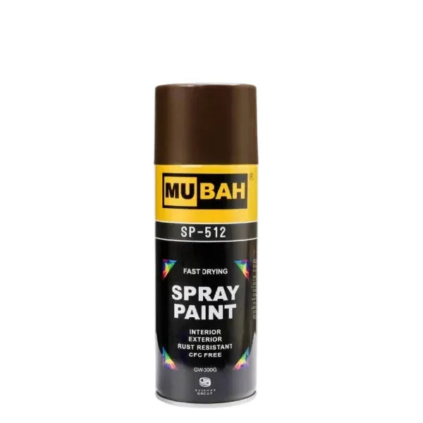 Shop Mubah Spray Paint No.29 Mission Brown - 400 ml at Qasimstationers.pk. Find the best price and unleash your creativity with our premium spray paint!
