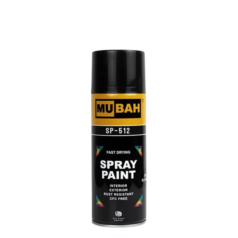Shop Mubah Spray Paint No.39 Black - 400 ml at Qasimstationers.pk. Find the best price and unleash your creativity with our premium spray paint!