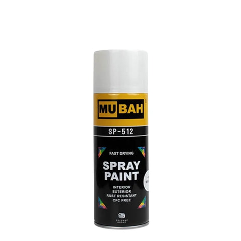 Shop Mubah Spray Paint No.40 White - 400 ml at Qasimstationers.pk. Find the best price and unleash your creativity with our premium spray paint!