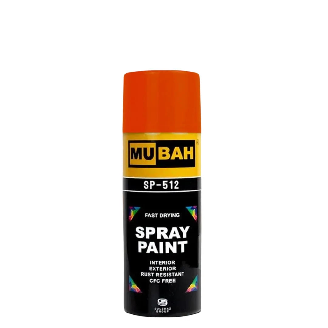 Shop Mubah Spray Paint No.68 Orange - 400 ml at Qasimstationers.pk. Find the best price and unleash your creativity with our premium spray paint!