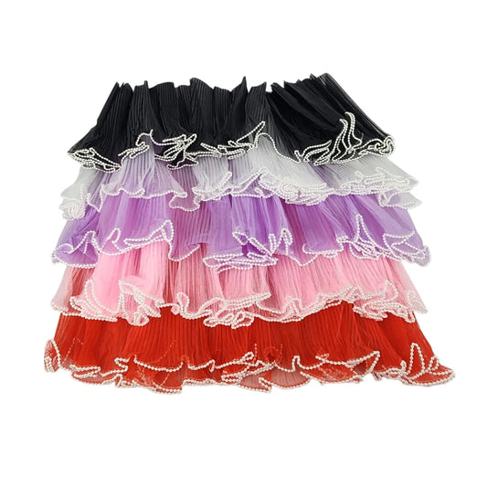 Shop premium multicolor white pearl edge bouquet packaging and wavy net yarn rolls at Qasimstationers.pk. Elevate your floral gifts with style today!