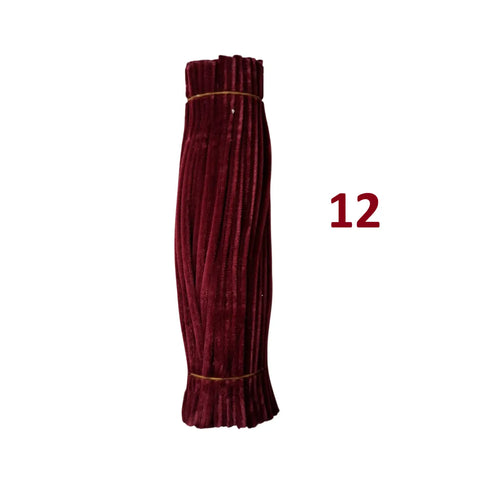 Pack of 100 - Pipe Cleaner velvet Sticks