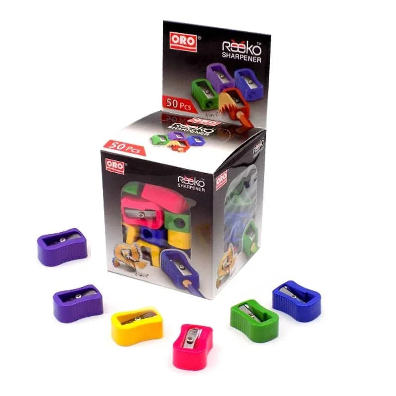 ORO Reeko Sharpener - 20 pcs at Best Price in Pakistan. Best Art Supplies, Office & Stationery Store. ✓Free Delivery ✓Cash on Delivery ✓Deals