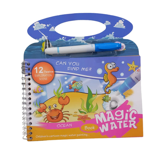 Magic Water Book Painting Drawing Coloring Board Book Doodle & Magic Water Pen