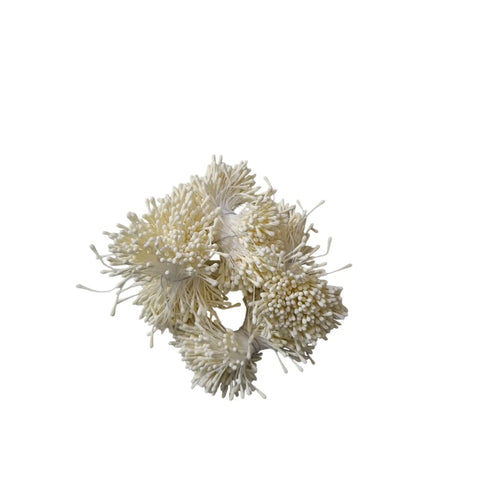 100 Pcs Mini Flower Stamens Artificial Pearl Pistil Double Heads DIY Floral Craft For Wedding Decor Needlework Scrapbooking
