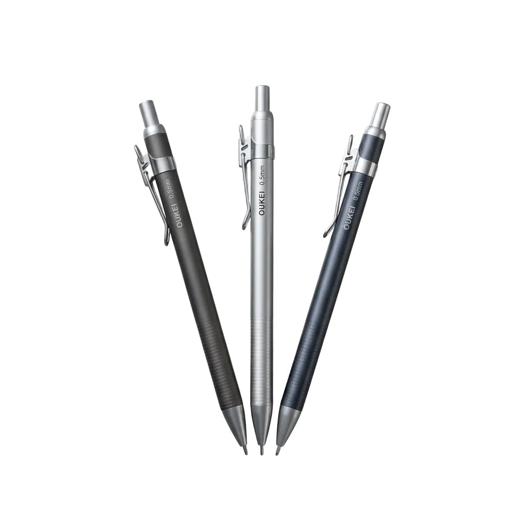 Shop the Oufeiya Metal Body Clutch Pencil 0.5mm for precise sketching and writing. Visit Qasimstationers.pk for the best deals today!