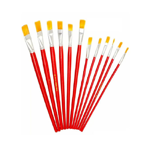 Buy Pack of 12 Paint Brushes - Red at Best Price in Pakistan. Best Art Supplies, Office & Stationery Store. ✓Free Delivery ✓Cash on Delivery ✓Deals