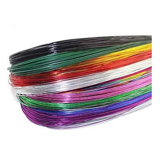 Shop 50 PVC coated iron stocking wires for your DIY flower projects. Each wire is 80 cm long, perfect for creating stunning artificial arrangements. Visit Qasimstationers.pk!