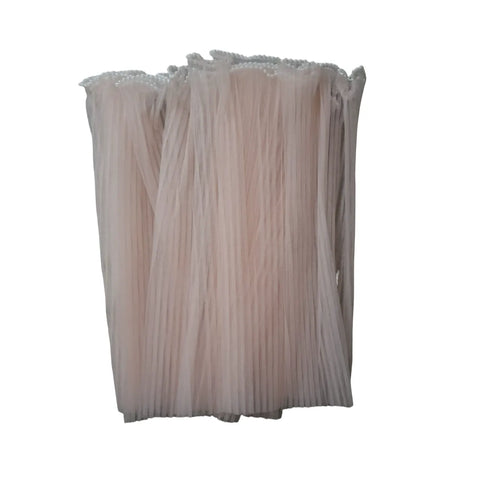 Multicolor White Pearl Edge Bouquet Packaging Paper Winkled organza Wrapping Wavy Net Yarn Flower Mash Roll for Packaging Flower