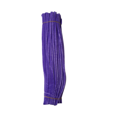 Pack of 100 - Pipe Cleaner velvet Sticks