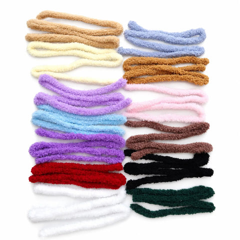 Premium wool Pipe Cleaner Plain Jumbo Coral Fleece Material Pipe Cleaners Chenille Stems Pipe Cleaner l Pack of 1 contains 1 meter length
