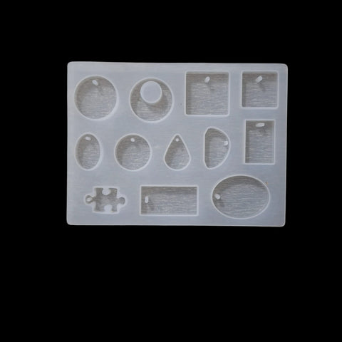 Silicone Earrings Necklace Pendant Mould DIY Handmade Resin Mold Jewelry Making
