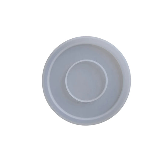 DIY Plaster Coaster Silicone Molds Tray Resin Mould Home Crafts Gardening Decor
