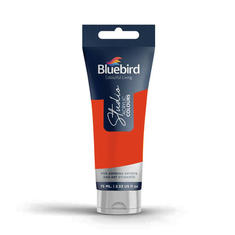 Bluebird 75ml Studio Acrylic Colors Paint Tubes Basic Colors